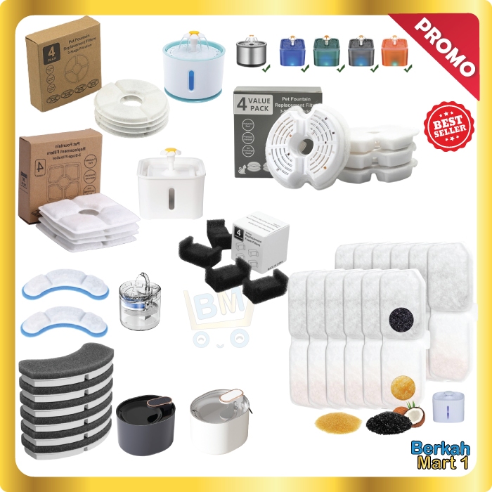 Filter Water Fountain Filter Dispenser kucing saringan tempat Minum Kucing dan Anjing Air mancur