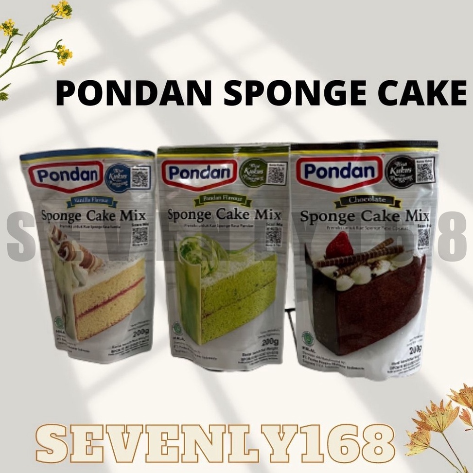 

✦BEST SELLER✦ Pondan sponge cake mix 200gram cake instan 200gram
