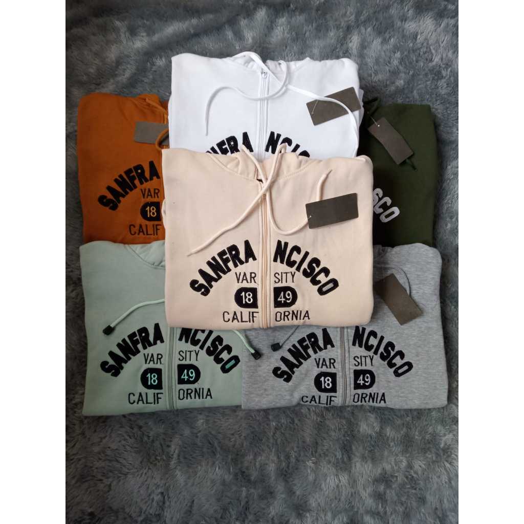 Jaket Hoodie WHO.A.U SANFRANCISCO Zipper Premium Unisex / Sweater Hoodie WHO A.U Original Pull Bordi