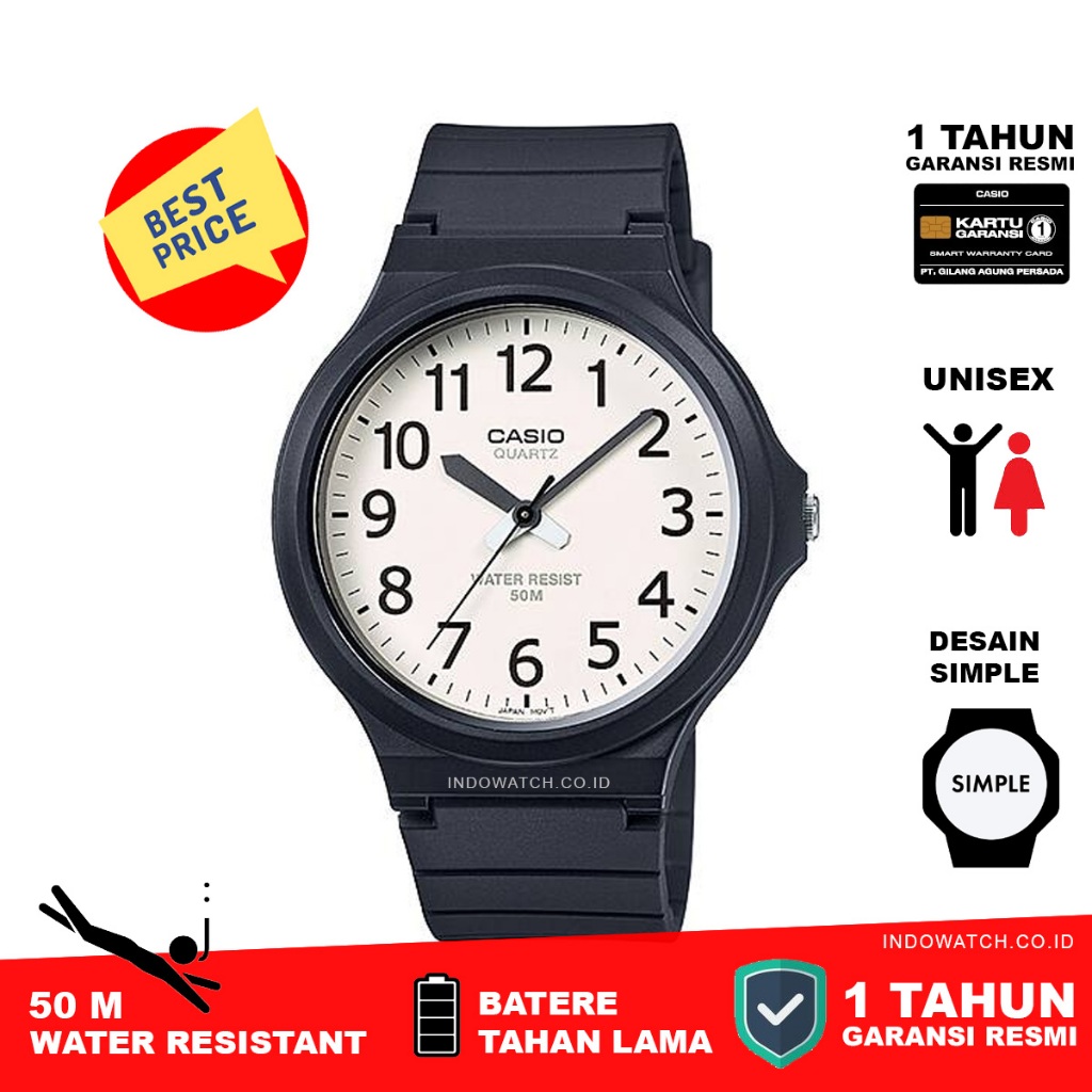 Casio MW-240-7BV mw240 mw 240 original garansi resmi