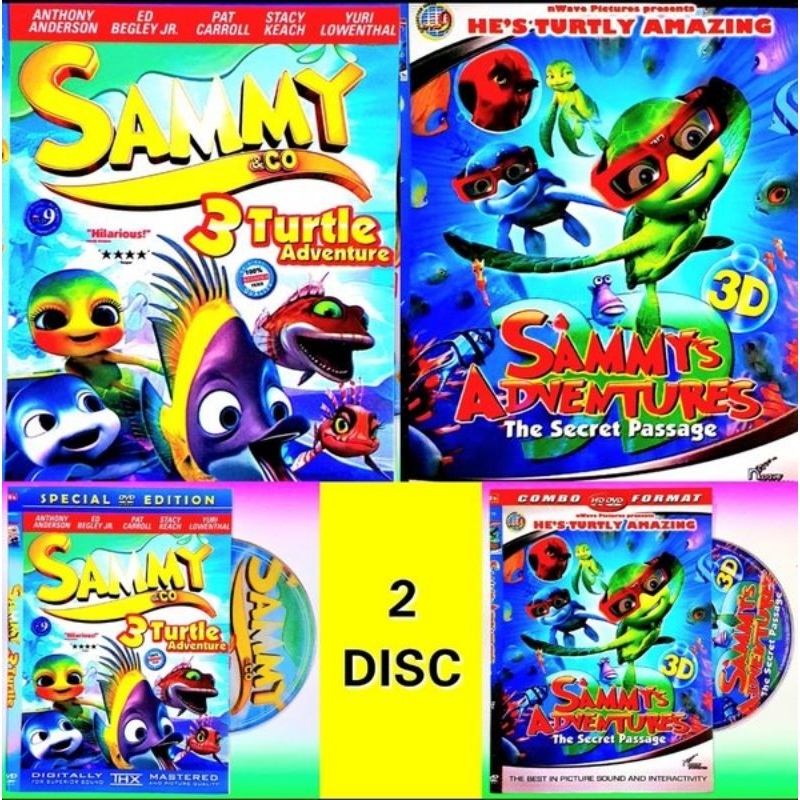 KASET DVD Film Anak Terlaris SAMMY & CO 3 TURTLE ADVENTURE KASET DVD FILM ANAK ANAK