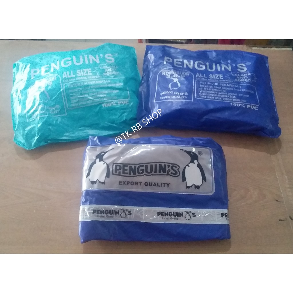 Jas Hujan Penguin's ponco lengan celana 369