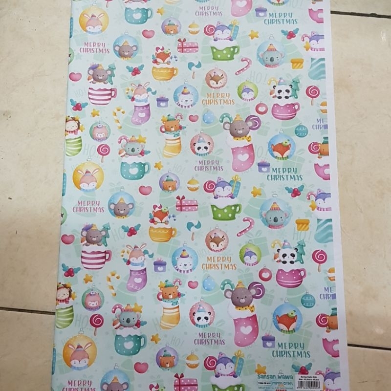 

Kertas Kado Sansan Wawa Natal / Merry Christmas Kecil