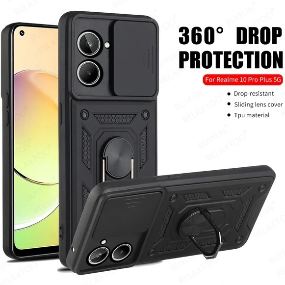 NEW Hardcase RPG iRiNG-STANDING-SLIDE-Camera REALME 14 5G 14T 13 4G 5G 12 12+ 11 Pro 11 Pro+ 10 11 1