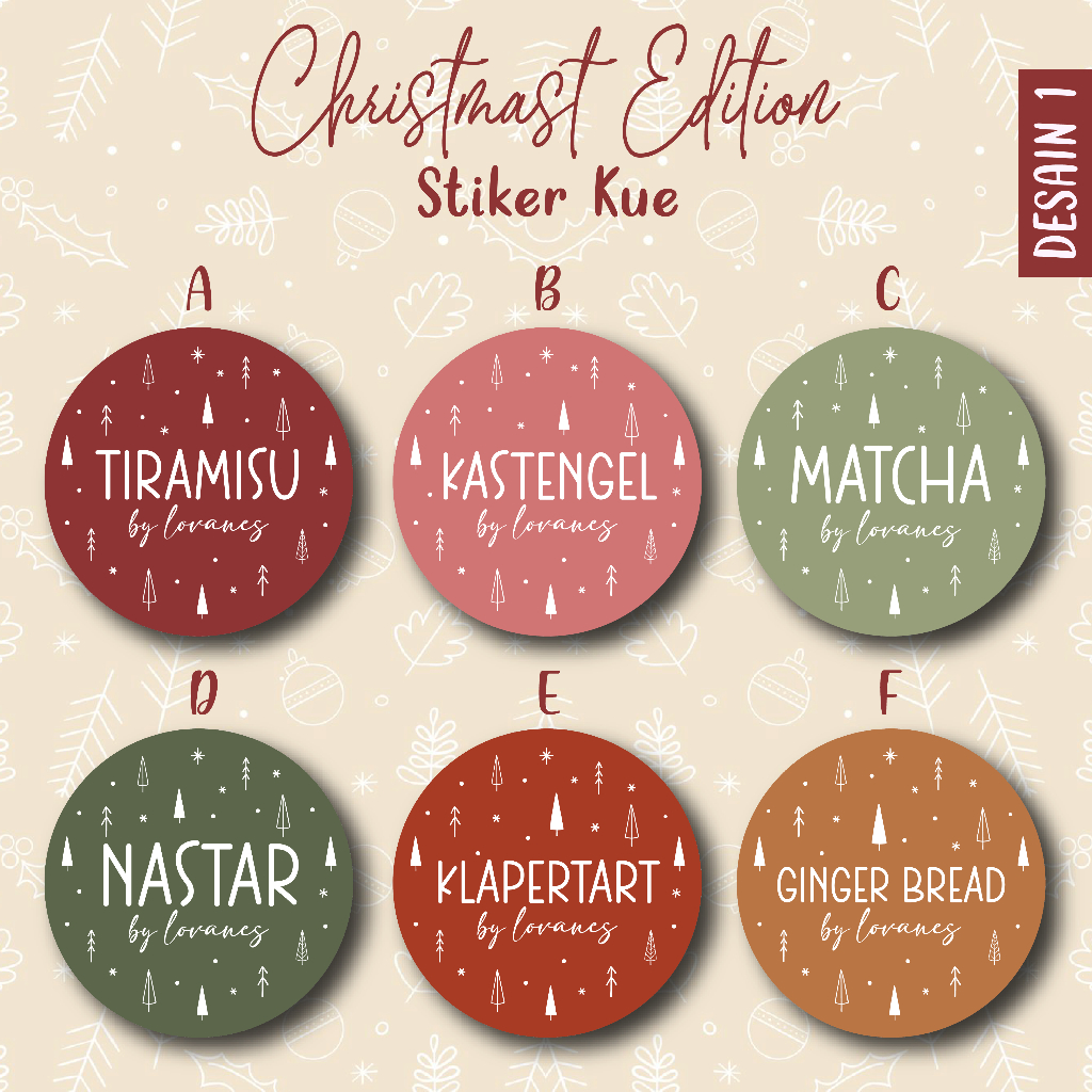 

Stiker Segel Kue Natal / Stiker Kue Natal / Stiker Christmas / Christmas Edition