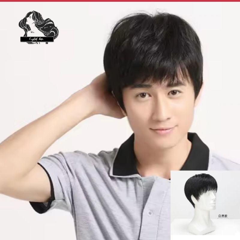 FULL WIG COWOK RAMBUT PENDEK VERSI KOREAN FASHION