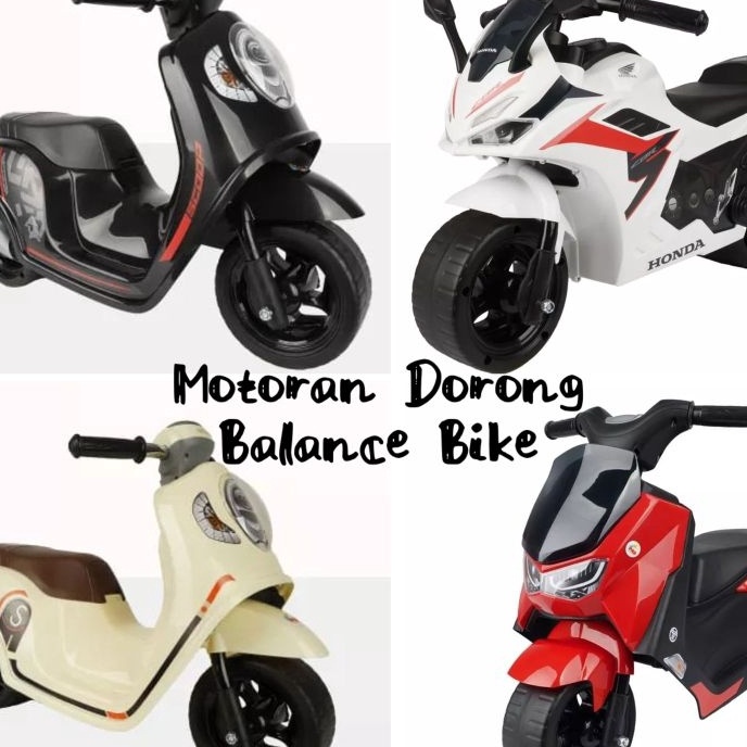 New Mainan Anak Motor Motoran Balance Bike PMB Honda Scoopy PCX Raid CBR K611 K613 K615 K-611 K-613 