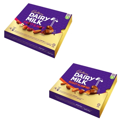 

Cadbury Dairy Milk Chocolate Tin 300g (Fruit & Nuts, Almond Nuts)