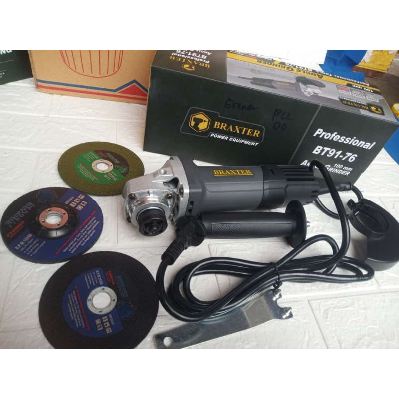 Angle grinder professional bt 91-76 mesin gerinda braxter Batam