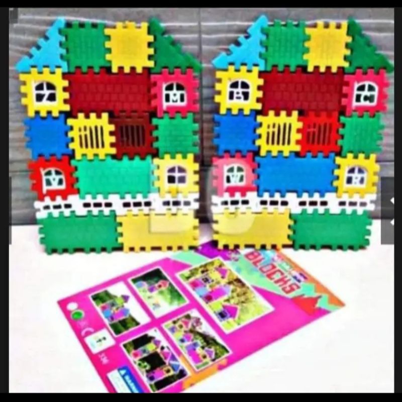 Puzzle funny block rumah