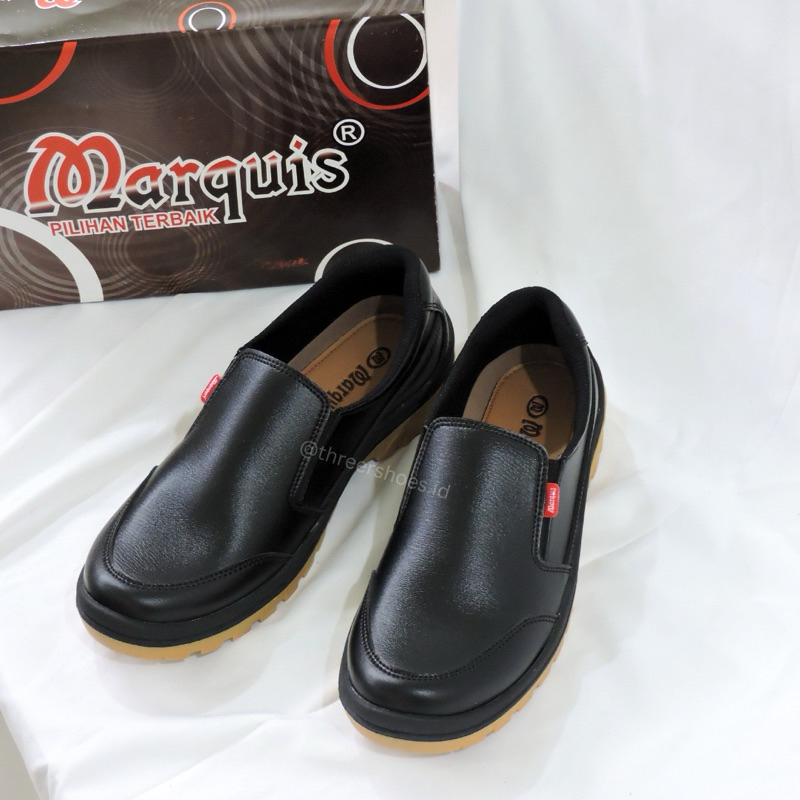 Sepatu Pria Slip On MARQUIS LSA-01 Hitam Original 100%