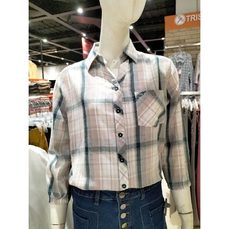KEMEJA KOTAK WANITA TRISET