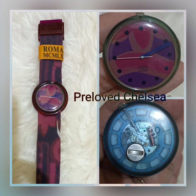 Jam tangan pop swatch preloved original