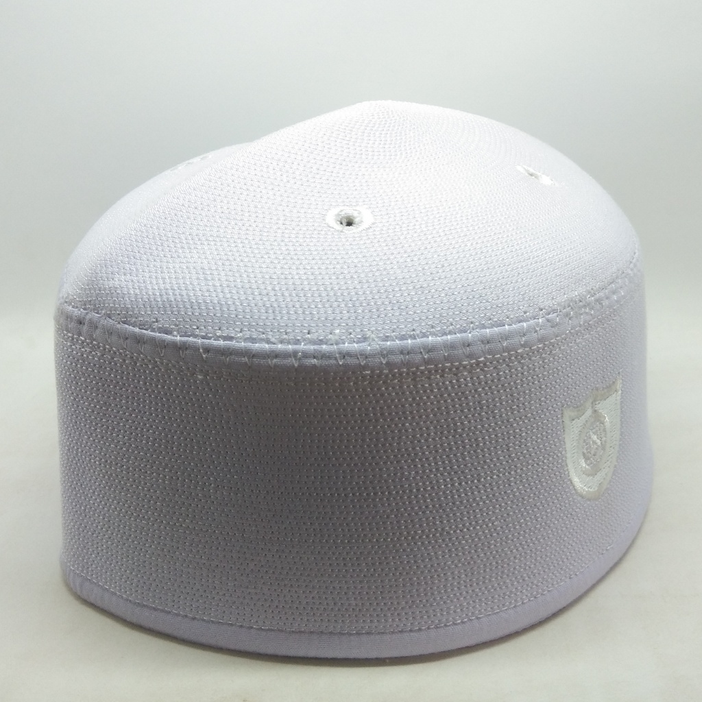 Kopiah Malaysia Putih Polos Bordir Putih | Peci Malaysia Logo Bordir Putih | Kuning | Hitam