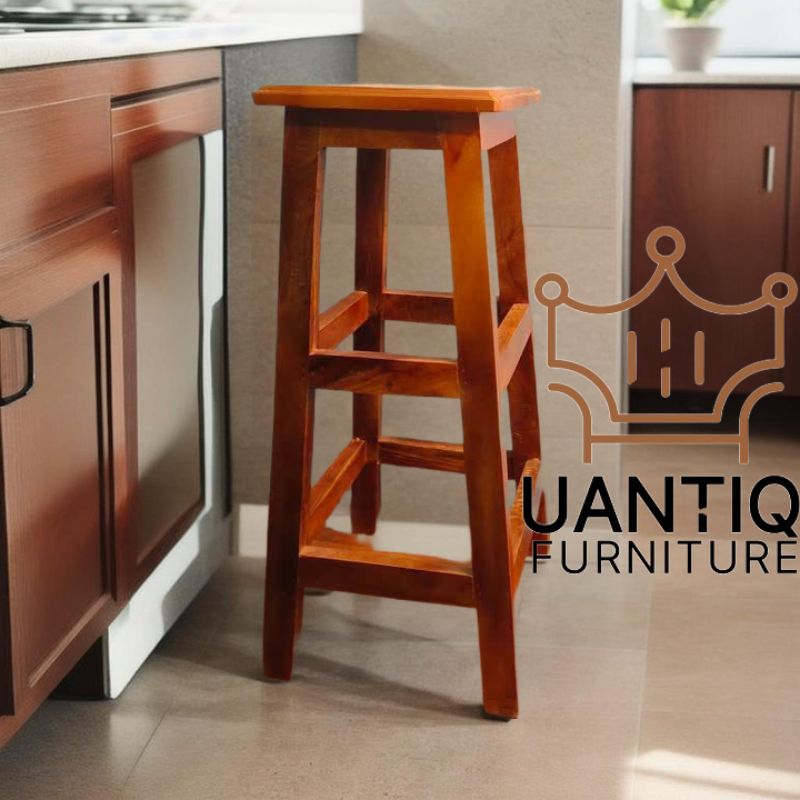 Kursi Kafe Full Kayu T 75 cm Kursi Vintage Kursi Cafe Kursi konter kursi Bar
