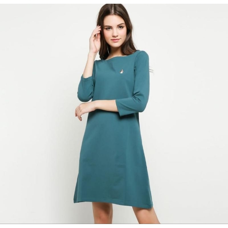 Hush Puppies Amanda Ladies Dress Ukuran M - Green