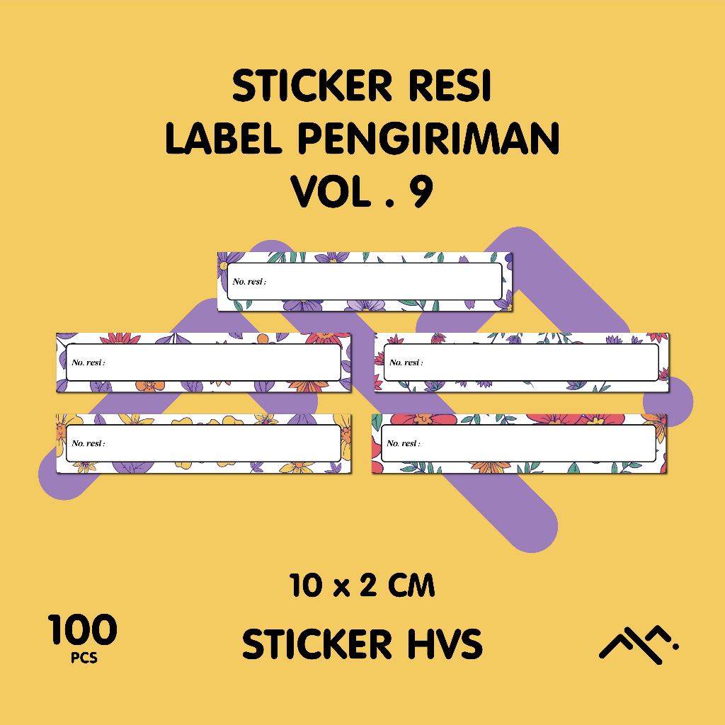 

[100 PCS] Sticker Resi Retro | Sticker Resi Pengiriman Shopee | Label Pengriman Vol. 9