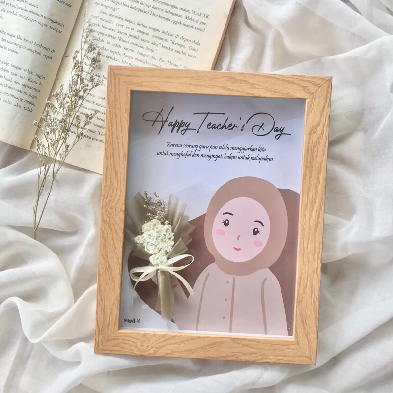 DRIED FLOWER IN FRAME (Edisi hari guru)