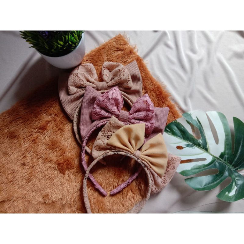 Bando pita besar/bandana pita besar/bando ala korea