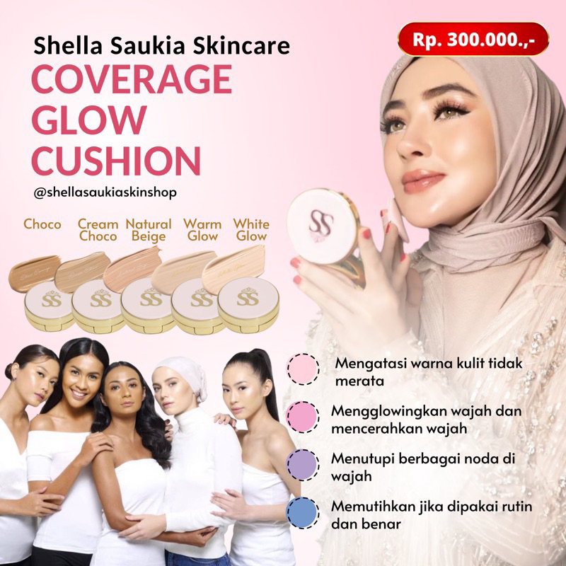 SS CUSHION COVERAGE VIRAL SHELLA SAUKIA SKIN