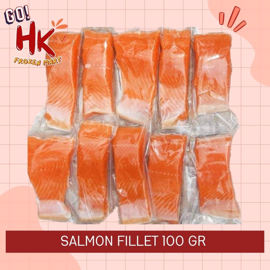 

Salmon Fillet Portion 100gr | ikan salmon termasuk kulit untuk mpasi steak HK Frozen Mart