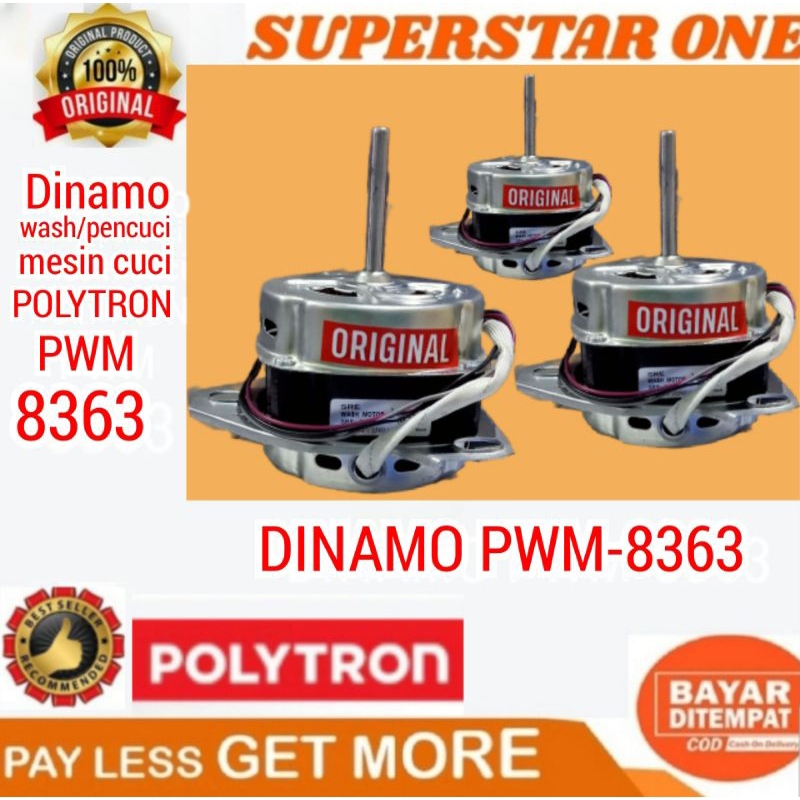 Dinamo mesin cuci POLYTRON PWM PWM-8363/PWM 8363 DINAMO WASH/PENCUCI