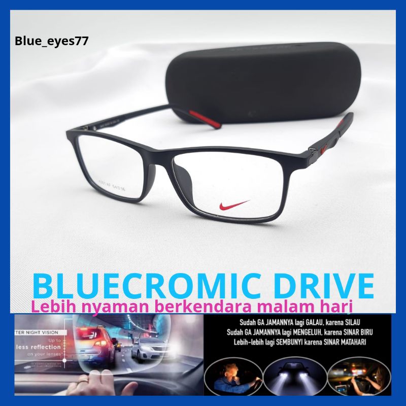 KACAMATA BLUECROMIC DRIVE PRIA minus photocromic 3 in 1