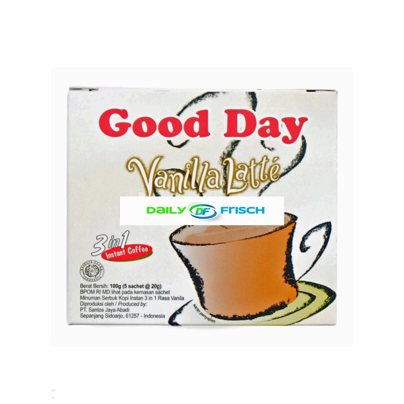 

GOOD DAY 3 IN 1 VANILLA LATTE ISI 5 SACHET