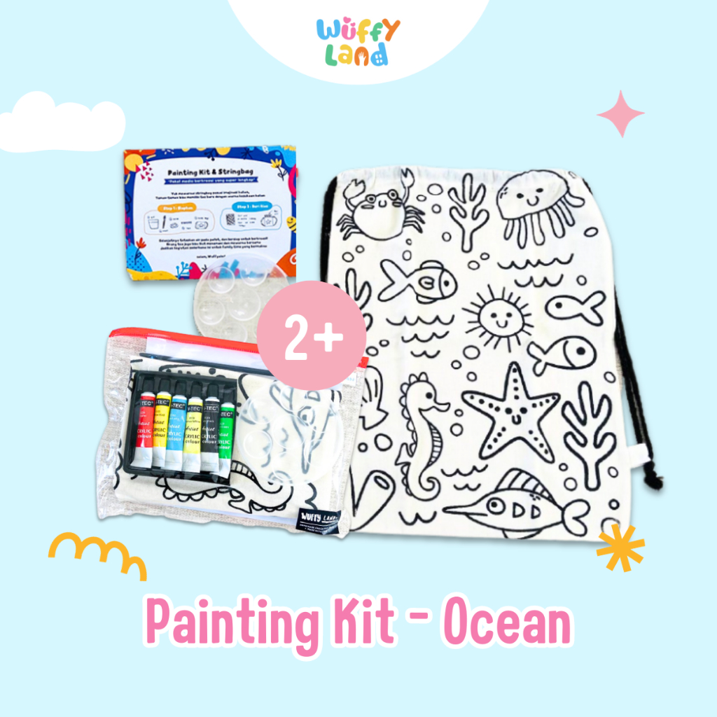 

Painting Kit String Bag - Ocean