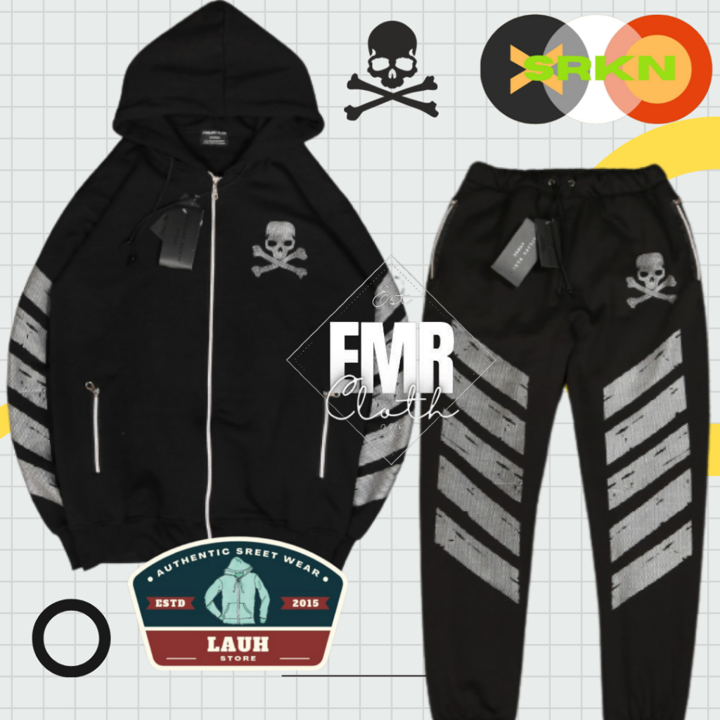 SWEATER HOODIE ZIPPER PHLPLEIN TERBARU PRIA WANITA SWETER HODIE SLETING STELAN HODIE CELANA JOGGER