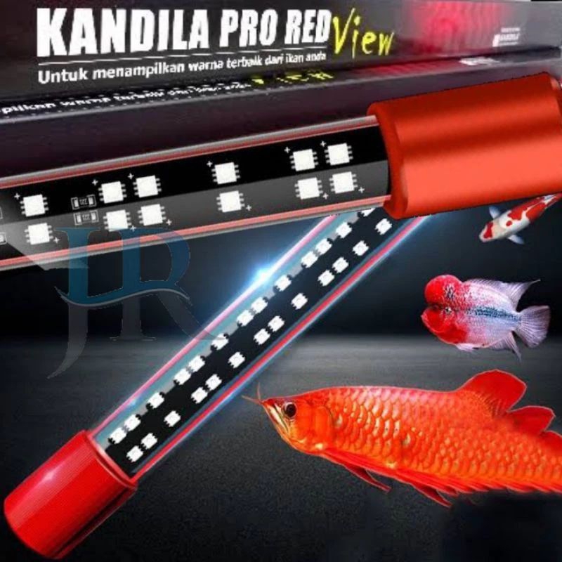 Lampu LED aquarium Kandila Pro Red View arwana louhan koki 100 120 cm