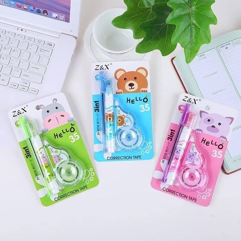 

Correction Tape 3in1 / Tipe X Set 3in1