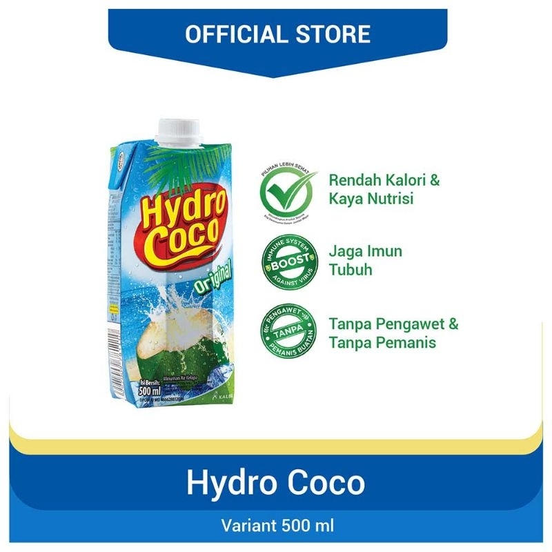 

Hydro Coco Natural Health Drink 500Ml