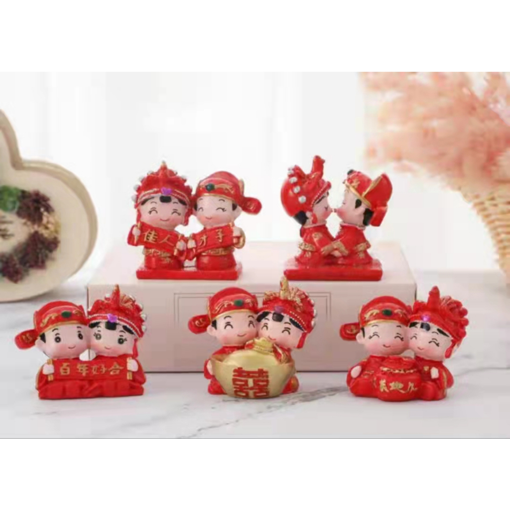 Boneka Wedding / Boneka Couple / Sangjit / Hiasan Shuang Xi