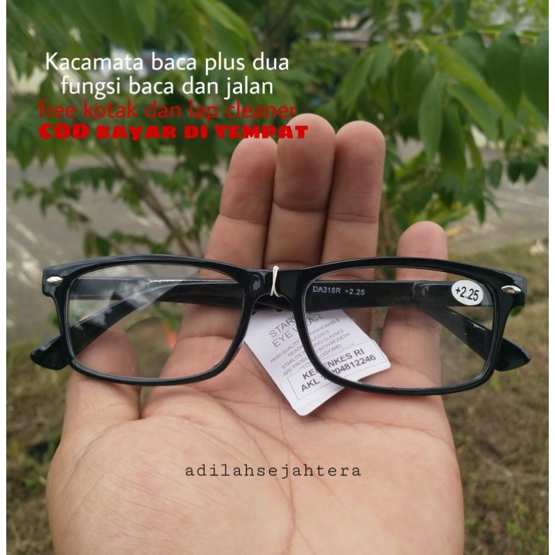 Kacamata Plus Baca Dan Jalan Dobel fokus Kacamata Baca Pria wanita kacamata Rabun Dekat Plus Super F
