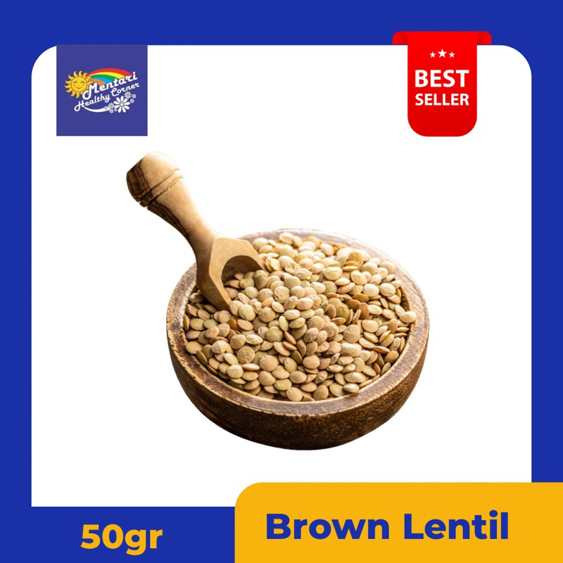 

BROWN LENTIL 50gr / LENTILS COKLAT 50gram