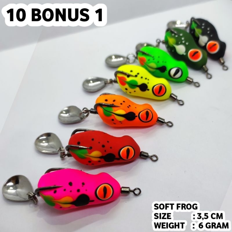 Soft Frog 3,5 cm Killer Umpan Casting gabus