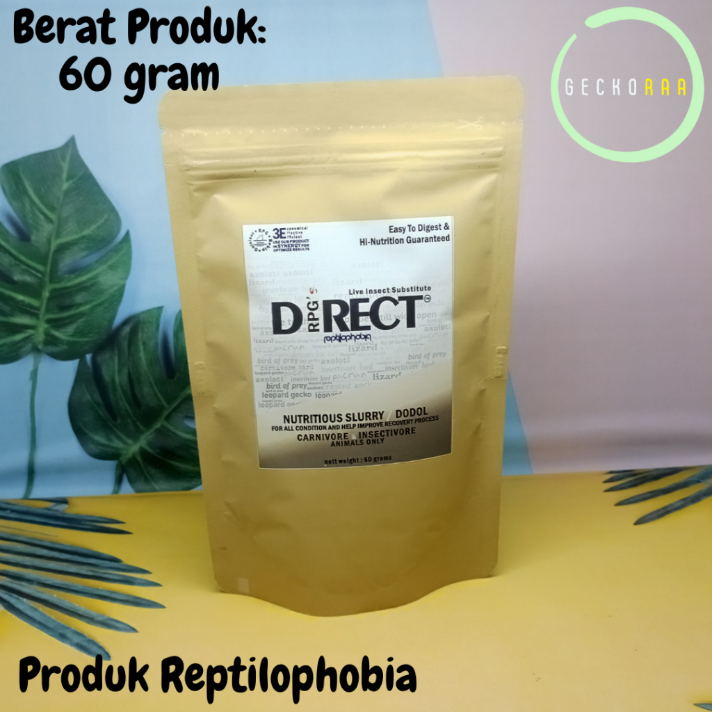 RPG Direct untuk Reptil Gecko Mogok Makan Sakit Subtitusi Serangga Reptil dalam Perawatan
