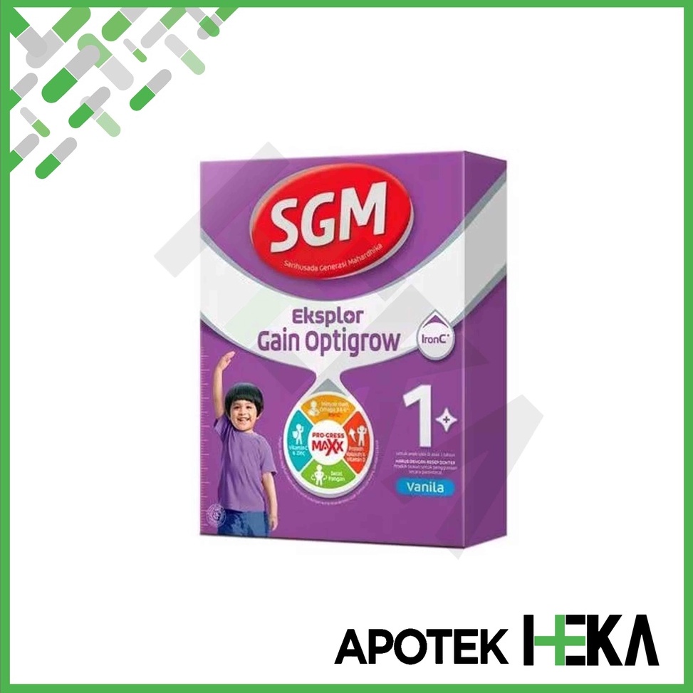 7.7 Promo >> SGM Eksplor Gain Optigrow 400 g Vanila - Susu Pertumbuhan