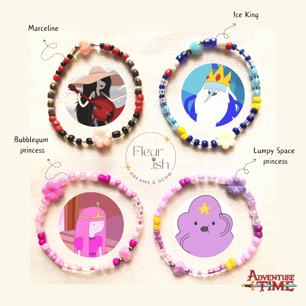 Adventure Time Gelang/Adventure Time Bracelet/Gelang Manik Colorful