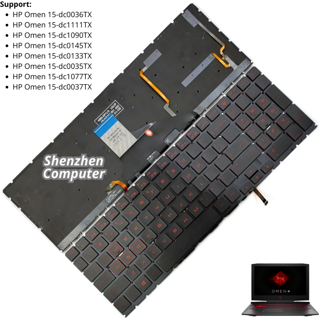 Keyboard HP Omen 15-dc0036tx dc1111tx dc1090tx dc0145tx dc0133tx dc0035tx dc1077tx dc0037tx original