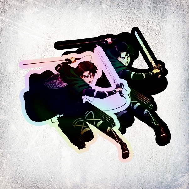 

STICKER HOLOGRAM ANIME LEVI ACKERMAN ATTACK ON TITAN (SHINGEKI NO KYOJIN)