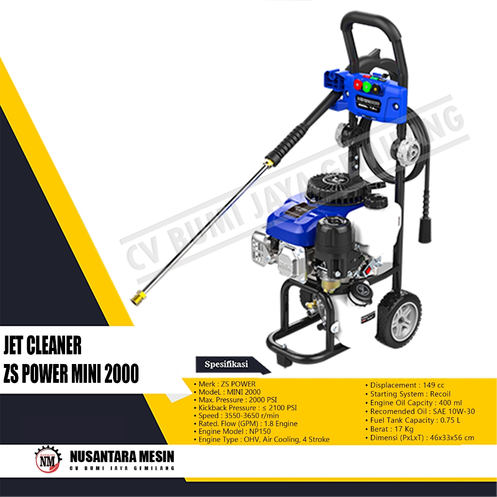 JET CLEANER ZS POWER MINI 2000