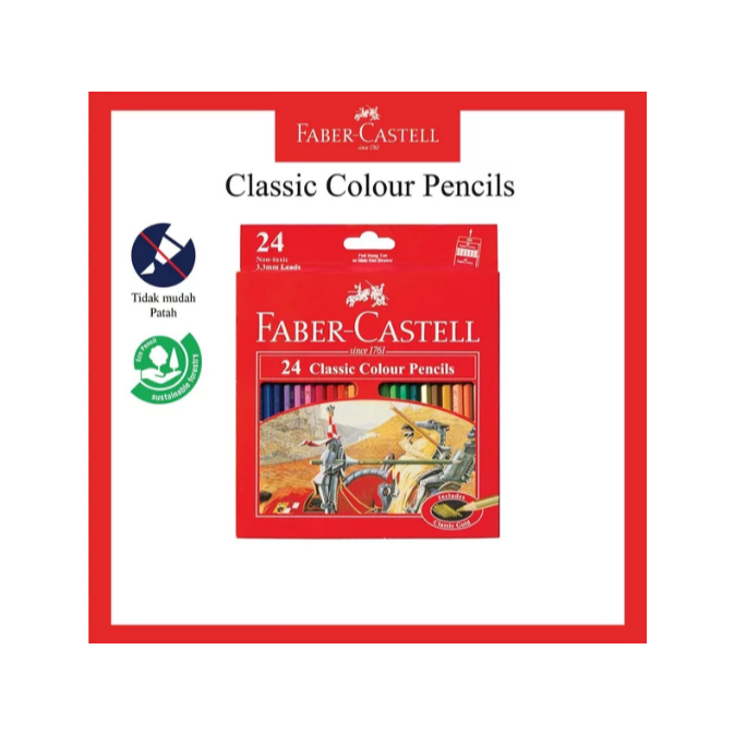 

Pensil Warna Faber Castell Classic 24 Long bisa untuk Souvenir Ulang Tahun