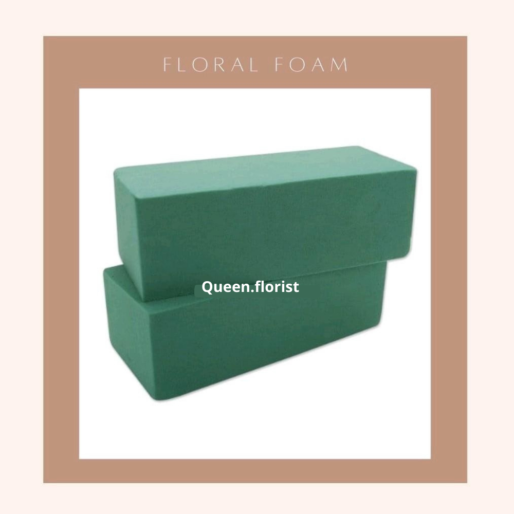 [GROSIR] FLORAL FOAM BUSA GABUS BUNGA RANTING KERING OASIS OASE FLOWER HIJAU Bunga Kering PlastikSun
