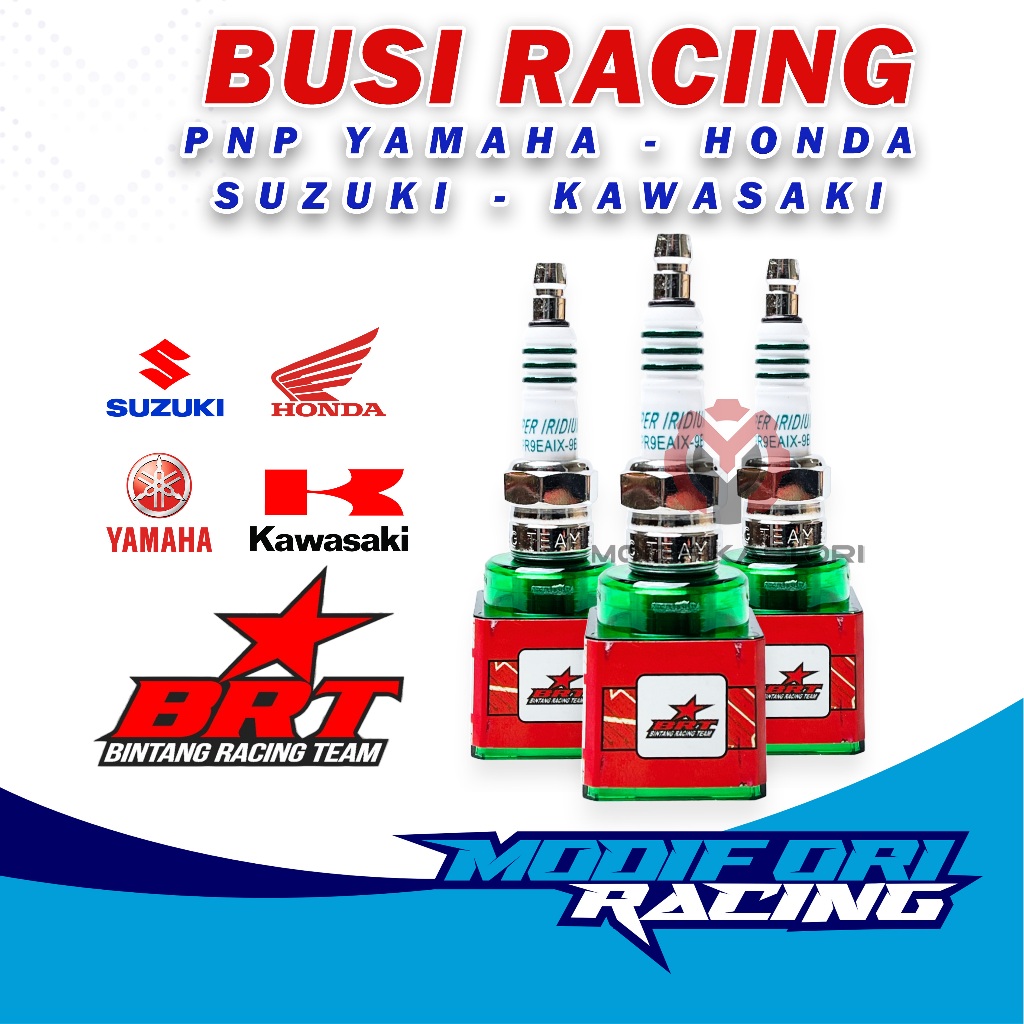 ID BUSI RACING - BUSI BRT SUPER IRIDIUM BEAT SCOOPY VARIO NMAX AEROX MIO M3 PCX BUSI RACING BRT