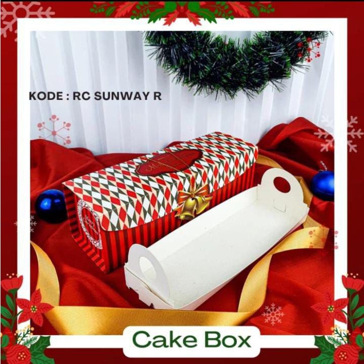 

Kotak kardus dus wadah hantaran kue roti gulung roll cake bolu donat brownies natal kylie sunway 15