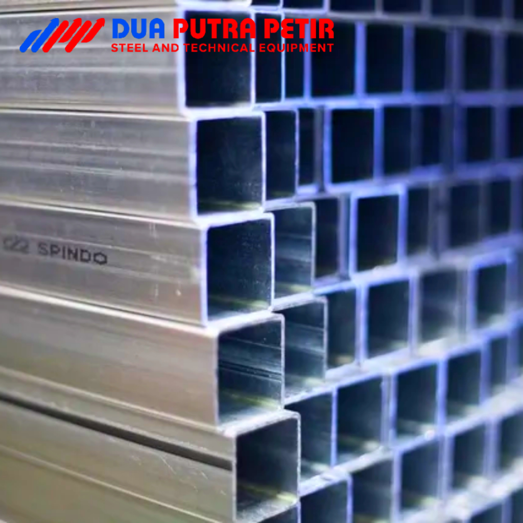 Pipa kotak galvanis merk spindo 40x60