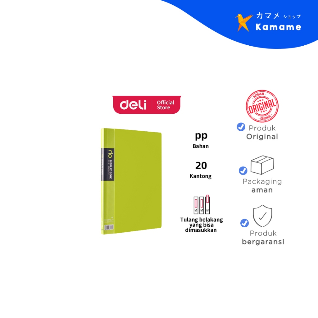 

Deli Office Display Book - EB01102-20 Pockets - Kamame