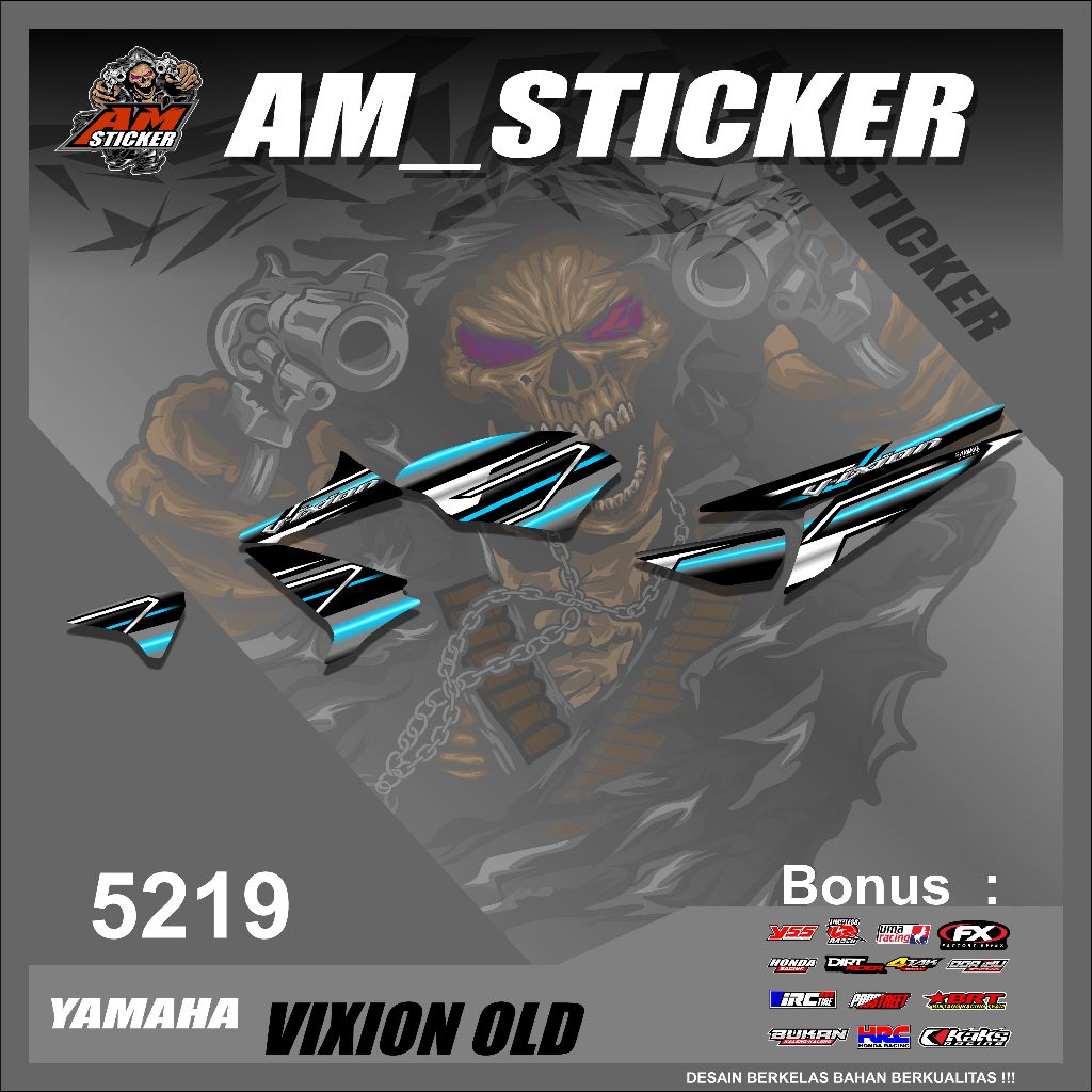 5219 Striping Yamaha Vixion Old - Striping Variasi List Vixion Old LIS Semi full